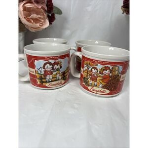 Set of 4‎ large ceramic Campbell's Soup Mugs